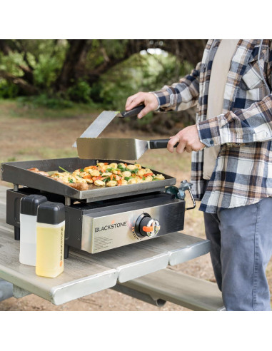 Plancha de Mesa Blackstone 17" Acero Inoxidable Portátil