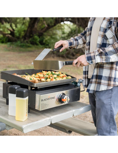 Plancha de Mesa Blackstone 17" Acero Inoxidable Portátil