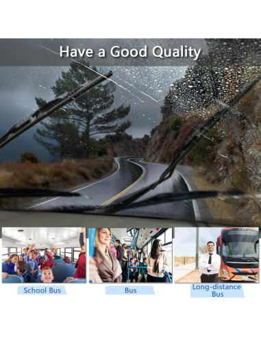 Limpiaparabrisas RV MYEONGD 40" Alta Resistencia + 20 Tabletas