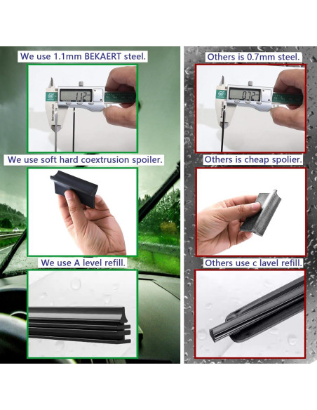 Limpiaparabrisas RV MYEONGD 40" Alta Resistencia + 20 Tabletas