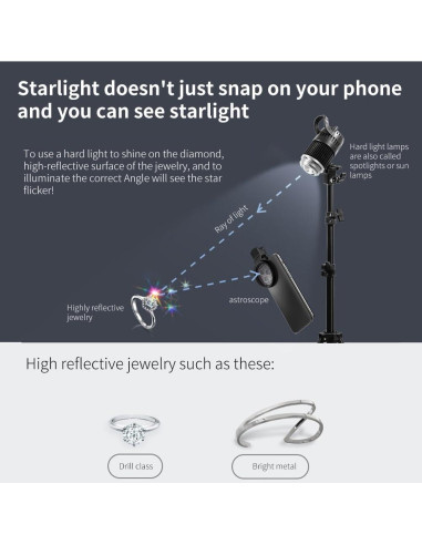 Filtro de Lente 3 en 1 EMVANV para Teléfono 52mm CPL Macro Estrella