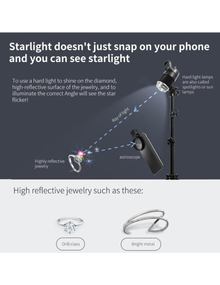 Filtro de Lente 3 en 1 EMVANV para Teléfono 52mm CPL Macro Estrella