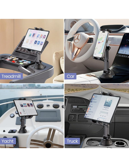 Soporte para Tablet en Portavasos OHLPRO, Ajustable 5-13"