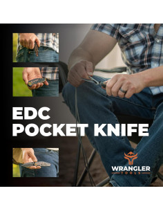 Cuchillos de Bolsillo Compactos Wrangler Tools 2-Pack EDC 2
