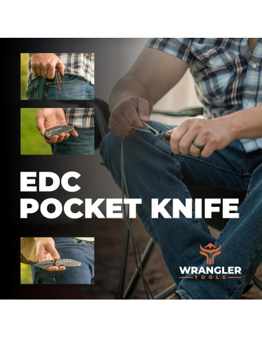 Cuchillos de Bolsillo Compactos Wrangler Tools 2-Pack EDC