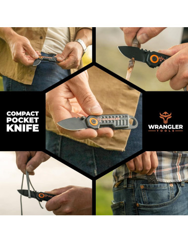 Cuchillos de Bolsillo Compactos Wrangler Tools 2-Pack EDC
