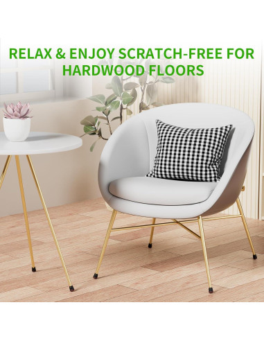 8 Protectores de Suelo para Patas de Sillas GAGUIUP - Negro