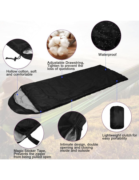 Paquete de 6 Sacos de Dormir Macarrie 4 Estaciones 210x75cm