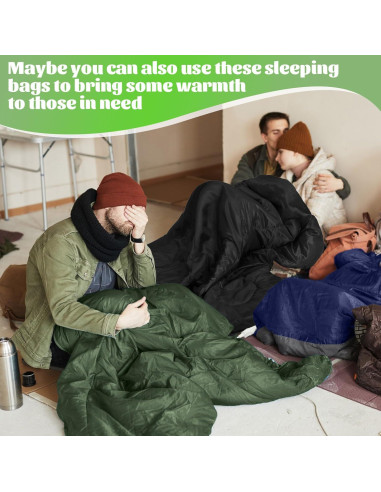 Paquete de 6 Sacos de Dormir Macarrie 4 Estaciones 210x75cm