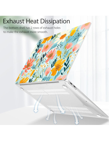 Funda Dura May Chen para MacBook Air 13" Retina 2021-2018 Floral
