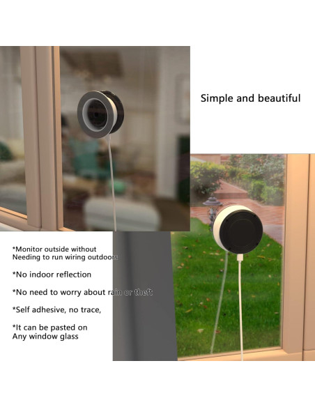 Soporte de Ventana Teccle para Cámara Yi Home - Paquete de 2