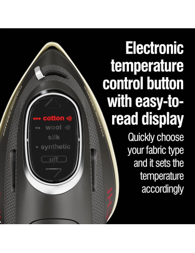 Plancha Mini de Vapor CHI 1000W Cerámica Titanio Negro