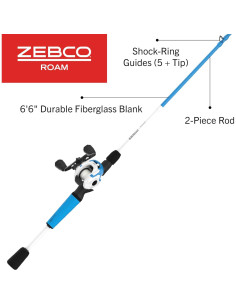 Combo de Caña de Pescar y Carrete Zebco Roam 2 Piezas 198 cm 2