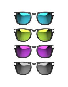 4 Piezas Clip Polarizado HiBloks para Ray-Ban Meta Wayfarer M