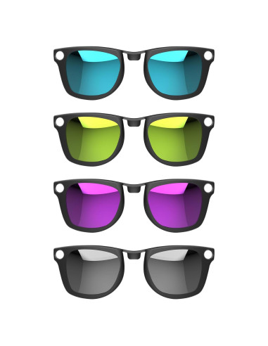 4 Piezas Clip Polarizado HiBloks para Ray-Ban Meta Wayfarer M