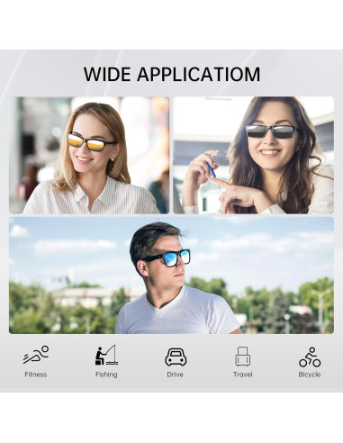 4 Piezas Clip Polarizado HiBloks para Ray-Ban Meta Wayfarer M