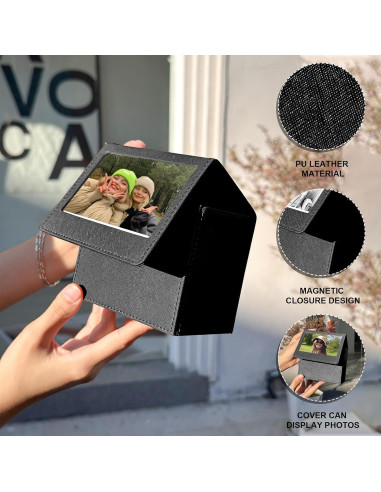 Estuche CAIYOULE para Fotos Instantáneas Fujifilm y Polaroid