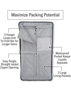 Bolsa de Ropa Samsonite UpLIFT 23" Negra - Ecológica y Ligera 2