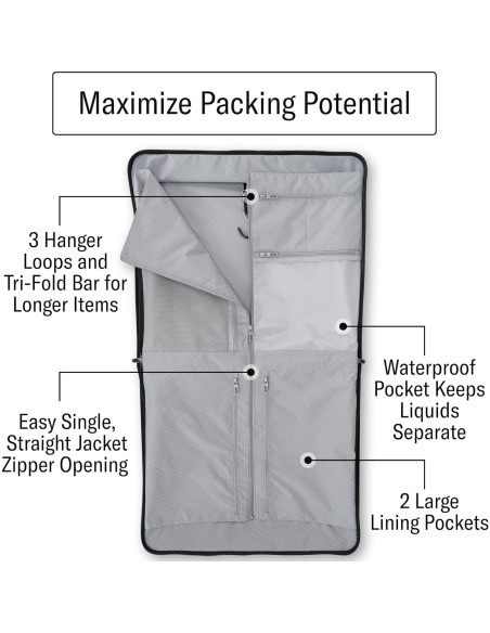 Bolsa de Ropa Samsonite UpLIFT 23" Negra - Ecológica y Ligera