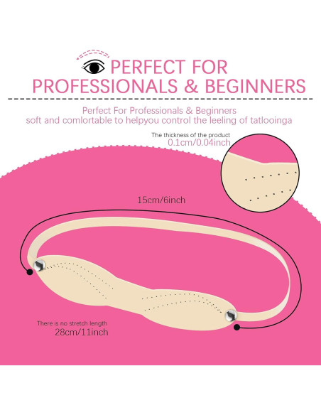 Maitys 20 Piezas Piel Falsa Silicona para Microblading