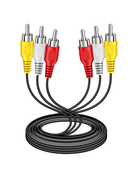 Cable RCA 3 Macho a Macho 1.5m SENLIXIN para TV y DVD