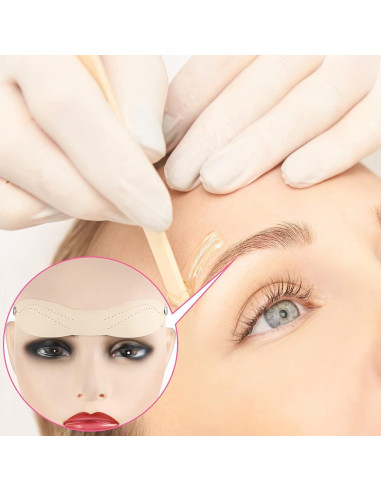Maitys 20 Piezas Piel Falsa Silicona para Microblading