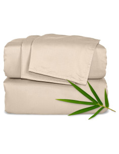 Juego de Sábanas Twin XL Bambú Puro 100% Viscosa Orgánica