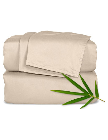 Juego de Sábanas Twin XL Bambú Puro 100% Viscosa Orgánica