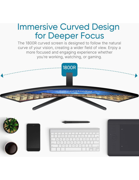 Monitor Curvo Samsung 27" FHD 1920x1080 VA HDMI VGA
