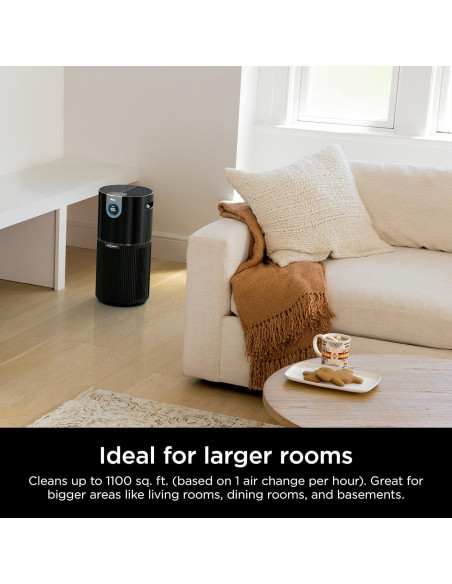 Purificador de Aire Shark AP1000 HEPA 102 m, Alergias, Silencioso