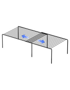 Estante Expandible Redrubbit de Metal Negro para Cocina y Baño