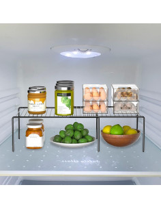 Estante Expandible Redrubbit de Metal Negro para Cocina y Baño 2