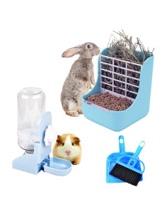 Comedero y Botella de Agua HERCOCCI Grande Azul 500ml