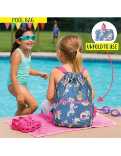 Mochila Plegable Impermeable para Niños Minkus - 30.5x35.6 cm 2
