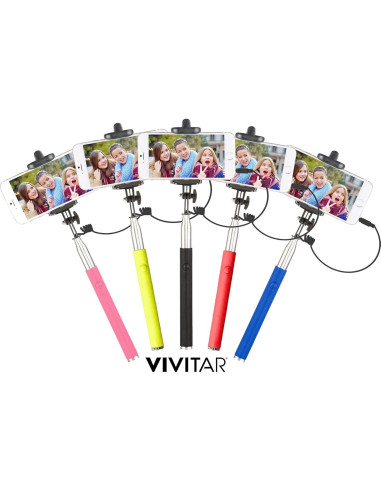 Palo Selfie Vivitar 106.68 cm con Disparador Bluetooth Negro