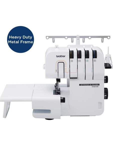 Máquina Overlock Brother ST4031HD, 1300 Puntadas/min, Metal
