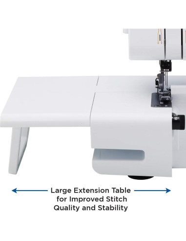 Máquina Overlock Brother ST4031HD, 1300 Puntadas/min, Metal