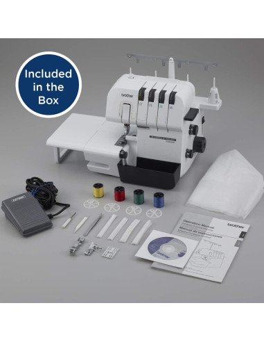 Máquina Overlock Brother ST4031HD, 1300 Puntadas/min, Metal