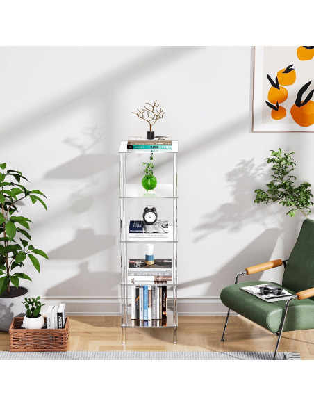 Estantería Acrílica Solaround Librero N5 5 Niveles Transparente