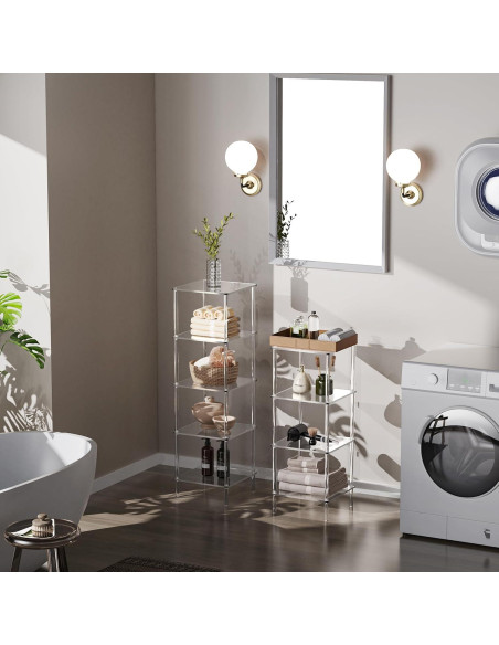 Estantería Acrílica Solaround Librero N5 5 Niveles Transparente