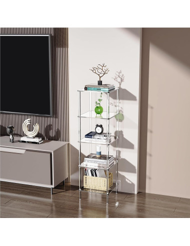 Estantería Acrílica Solaround Librero N5 5 Niveles Transparente