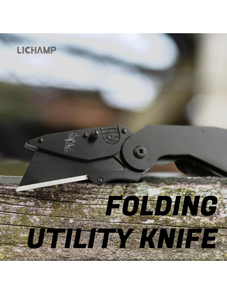 Cuchillo Utility Plegable Lichamp C6BK 9.19cm Acero Inoxidable