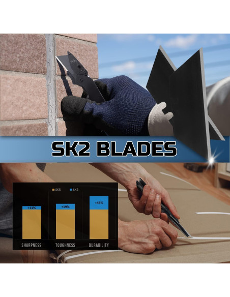 Cuchillo Utility Plegable Lichamp C6BK 9.19cm Acero Inoxidable