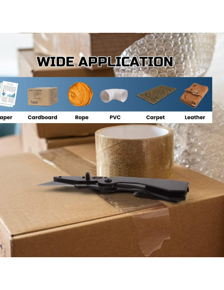 Cuchillo Utility Plegable Lichamp C6BK 9.19cm Acero Inoxidable