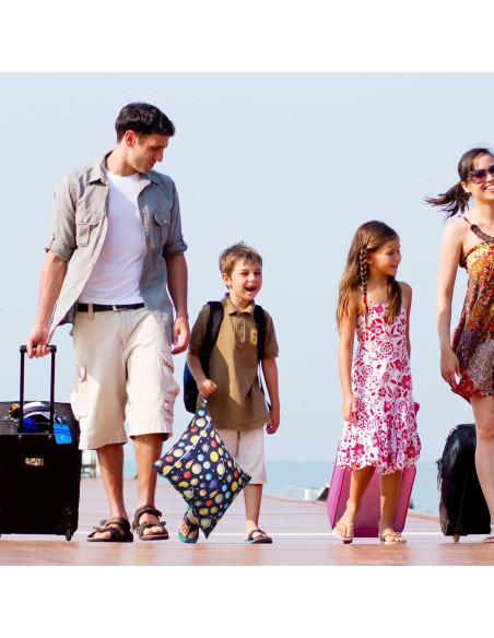 Bolsa de Lavandería de Viaje Shappy 2 Pcs Impermeable 40x50cm