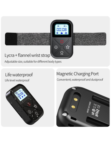 Control Remoto Inalámbrico TELESIN para GoPro con Pantalla LCD