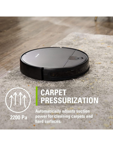 Aspiradora Robótica Greenworks GRV-1010 Wi-Fi 2200Pa para Mascotas