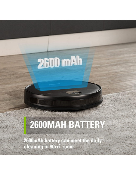 Aspiradora Robótica Greenworks GRV-1010 Wi-Fi 2200Pa para Mascotas