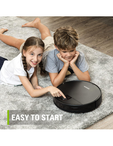 Aspiradora Robótica Greenworks GRV-1010 Wi-Fi 2200Pa para Mascotas