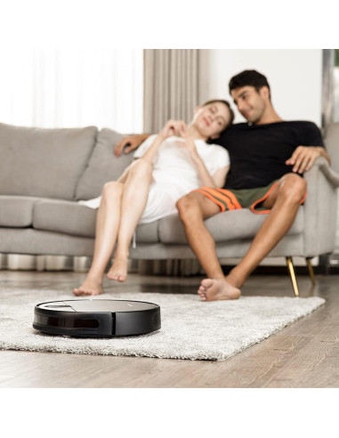 Aspiradora Robótica Greenworks GRV-1010 Wi-Fi 2200Pa para Mascotas